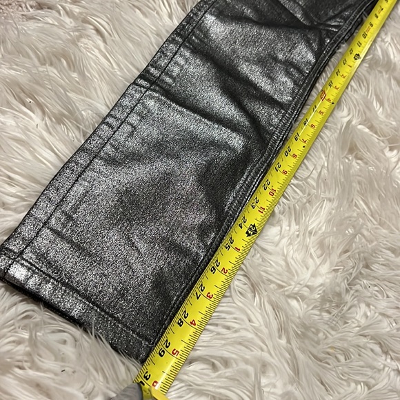 Metallic Silver Skinny Jeans - Picture 5 of 8